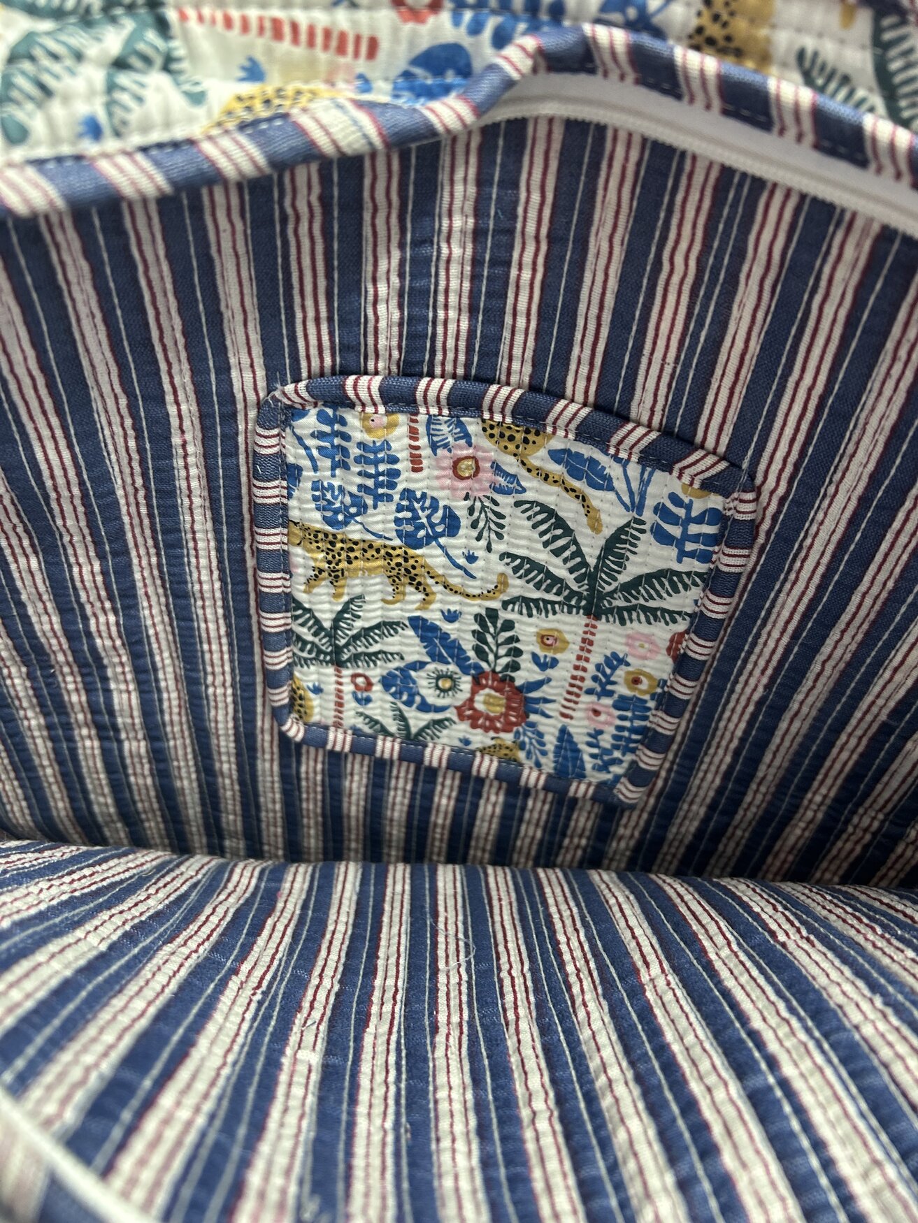 Jaipuri Block Print Tote · Jungle Leopard