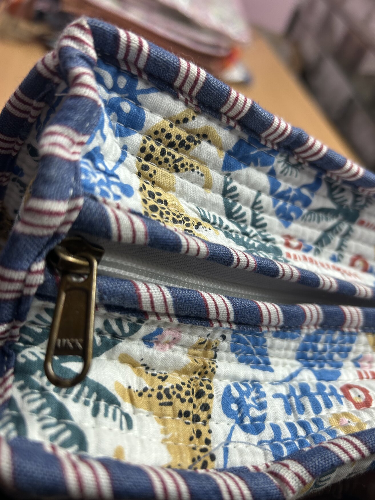 Jaipuri Block Print Tote · Jungle Leopard