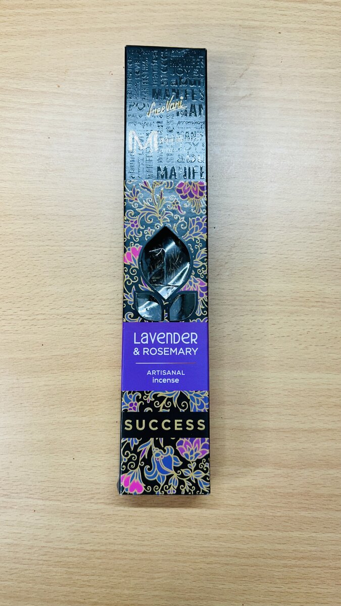 Sree Vani "Manifest Success" Lavender & Rosemary Artisanal Incense (4 Stick Pack)
