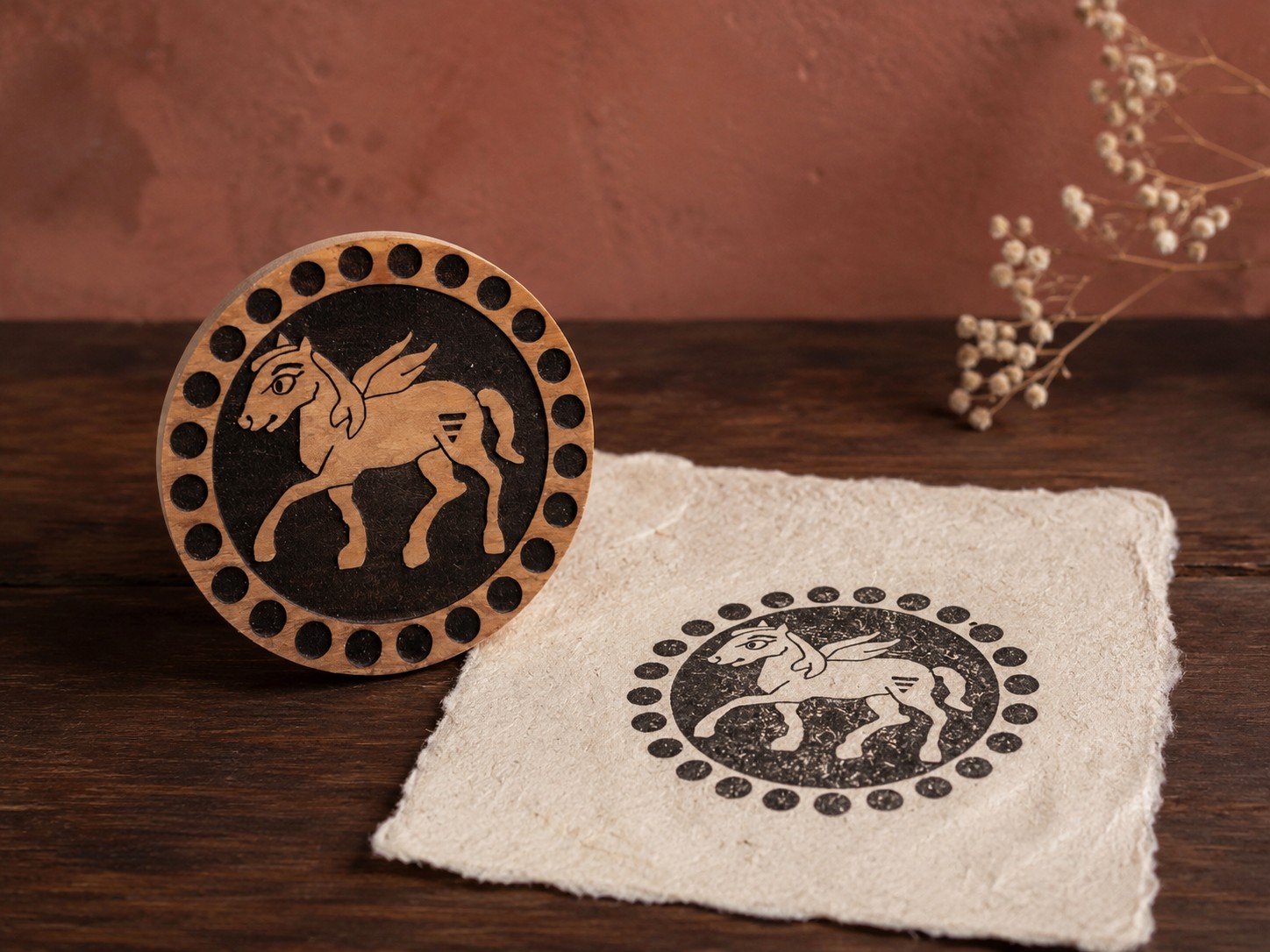 Pegasus Beaded Ring Block
