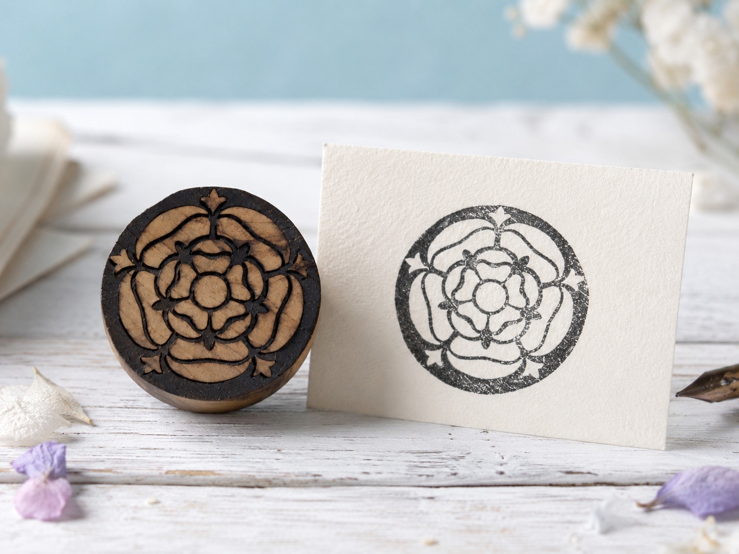 Tudor Rose Roundel Block