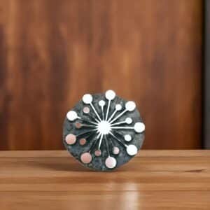 Detailed Christmas Bauble, hand carved Indian wood printing block; textile stamp; pottery stamp.