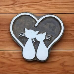 loving cats, pottery stamp ceramic Mould scrapbooking tjap batik printing floral carved stamps.