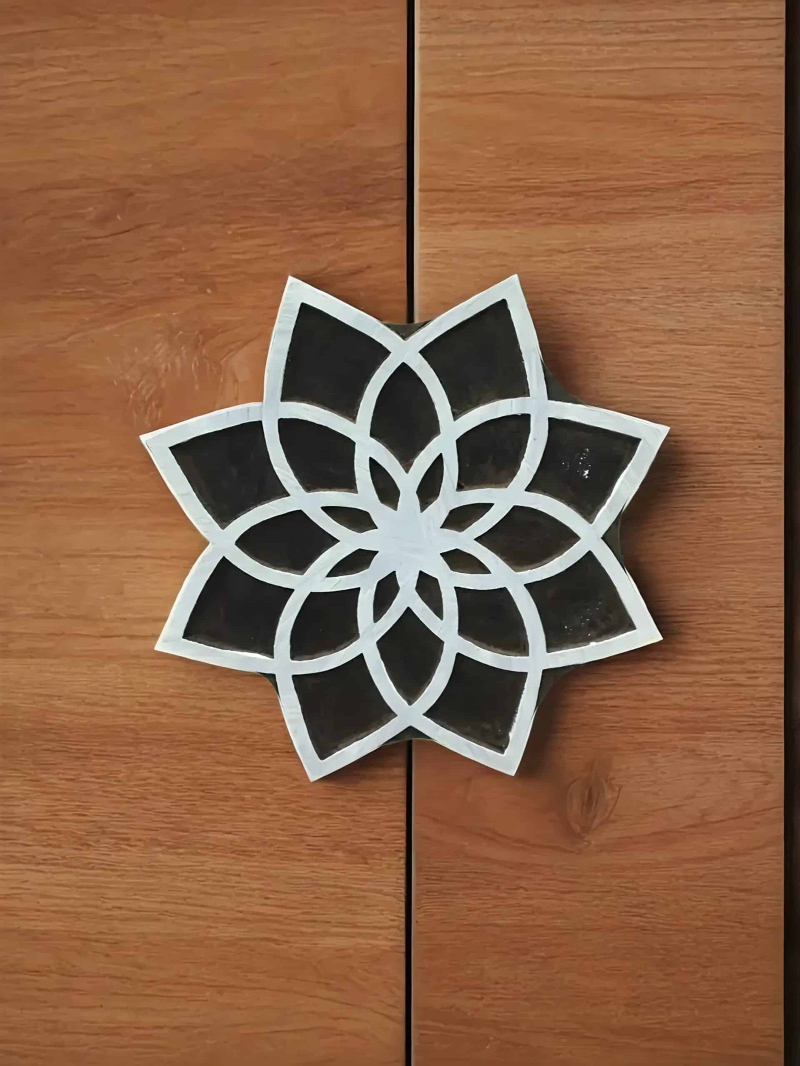 Geomeric Lotus Flower stamp