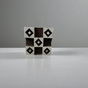 Mini square 4 pottery stamp ceramic mold