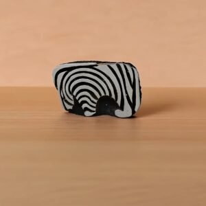 Stripy Zebra pottery stamp ceramic mold scrapbooking tjap batik printing floral carved stamps.
