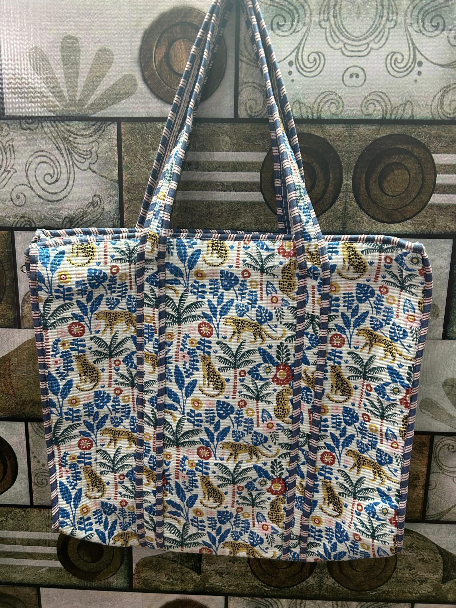 Jaipur Wild Garden – Large Handcrafted Tote Combo - Image 6