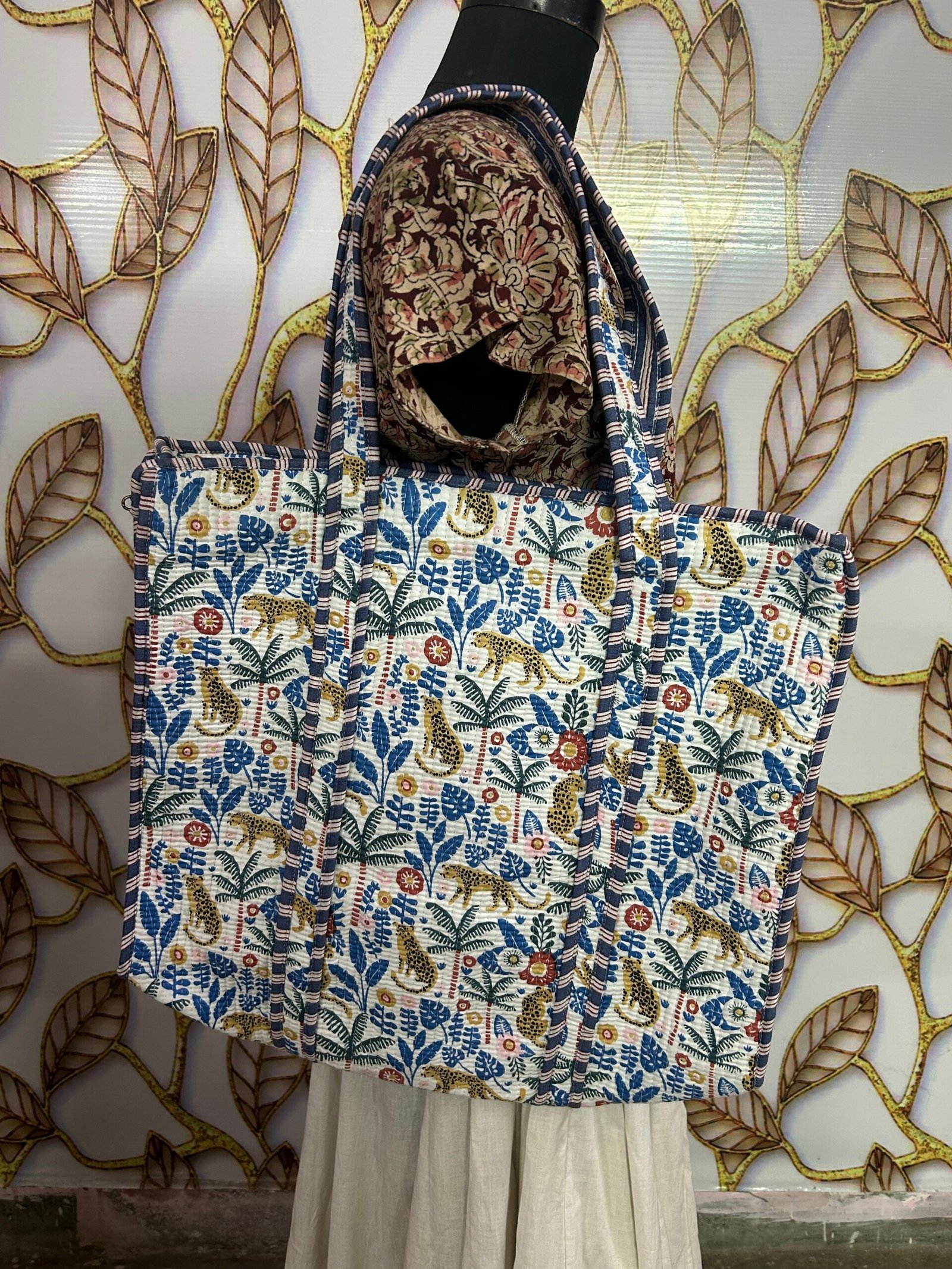Jaipur Wild Garden – Large Handcrafted Tote Combo - Image 4