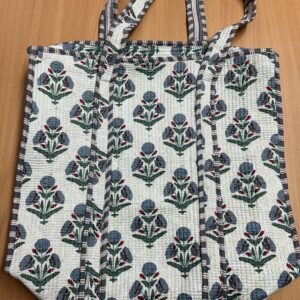 Jaipur Forest Bloom – Large Handcrafted Tote Combo
