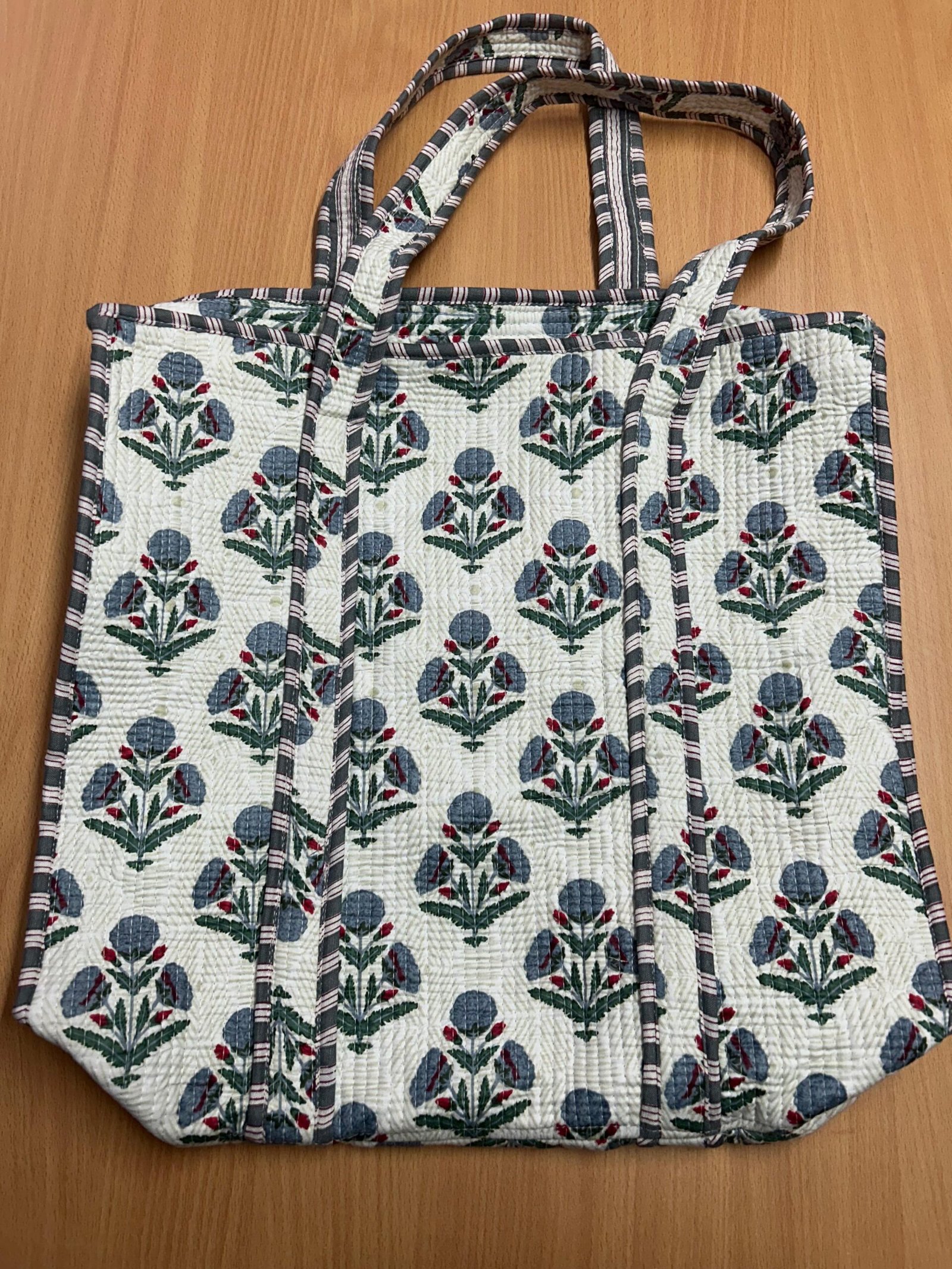 Jaipur Forest Bloom – Large Handcrafted Tote Combo