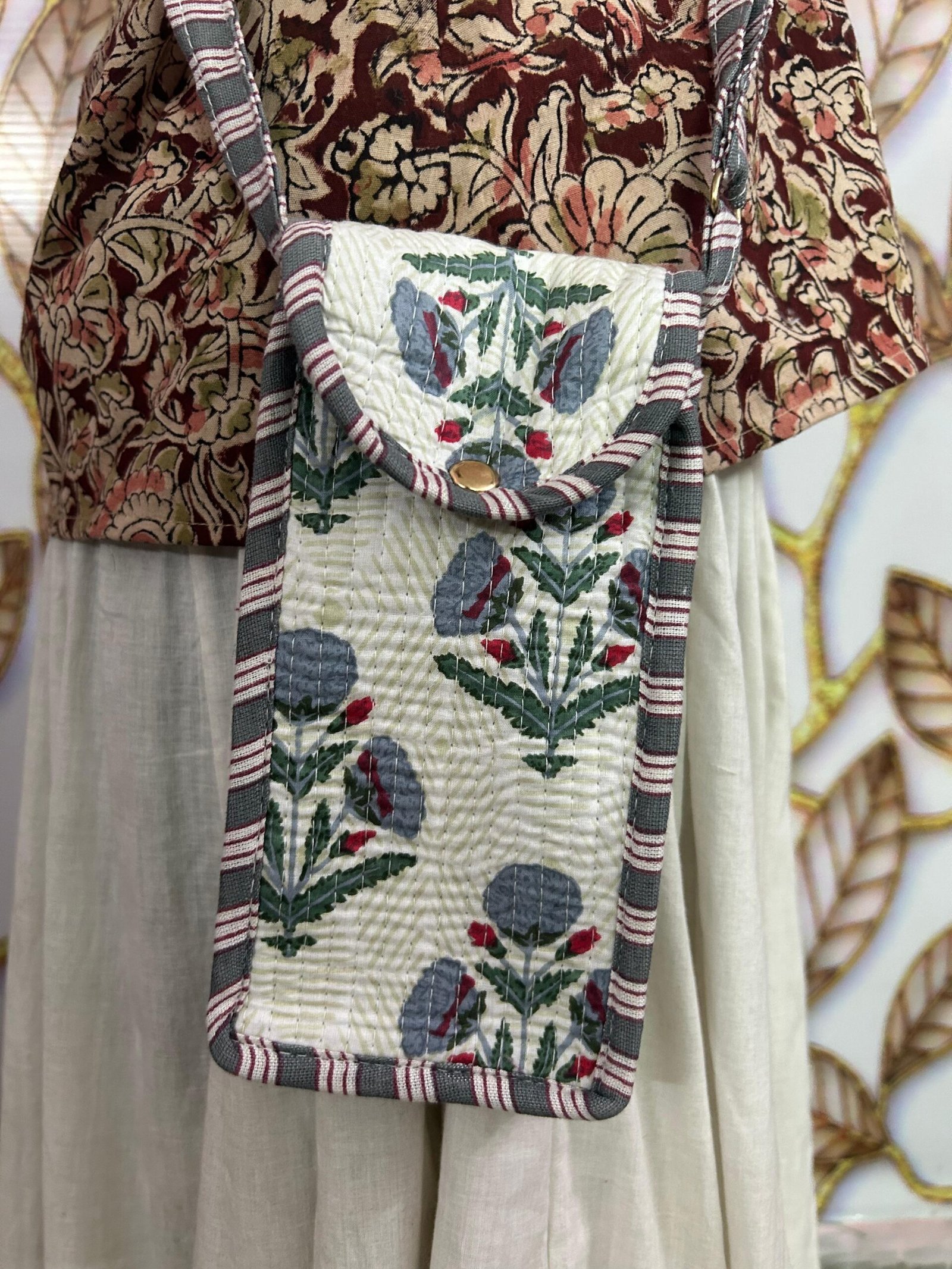 Jaipur Forest Bloom – Large Handcrafted Tote Combo - Image 3