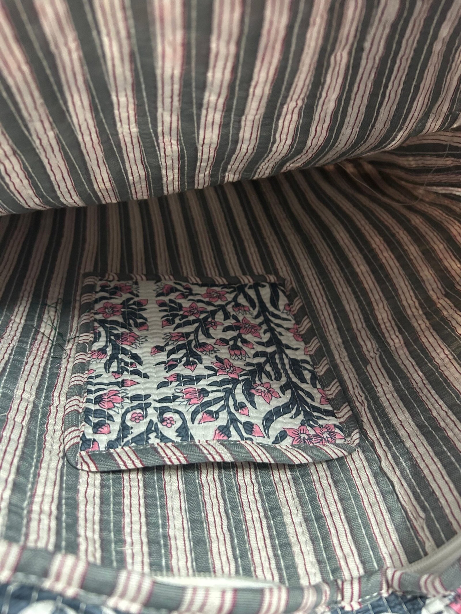 Jaipur Midnight Bloom – Large Handcrafted Tote Combo - Image 5