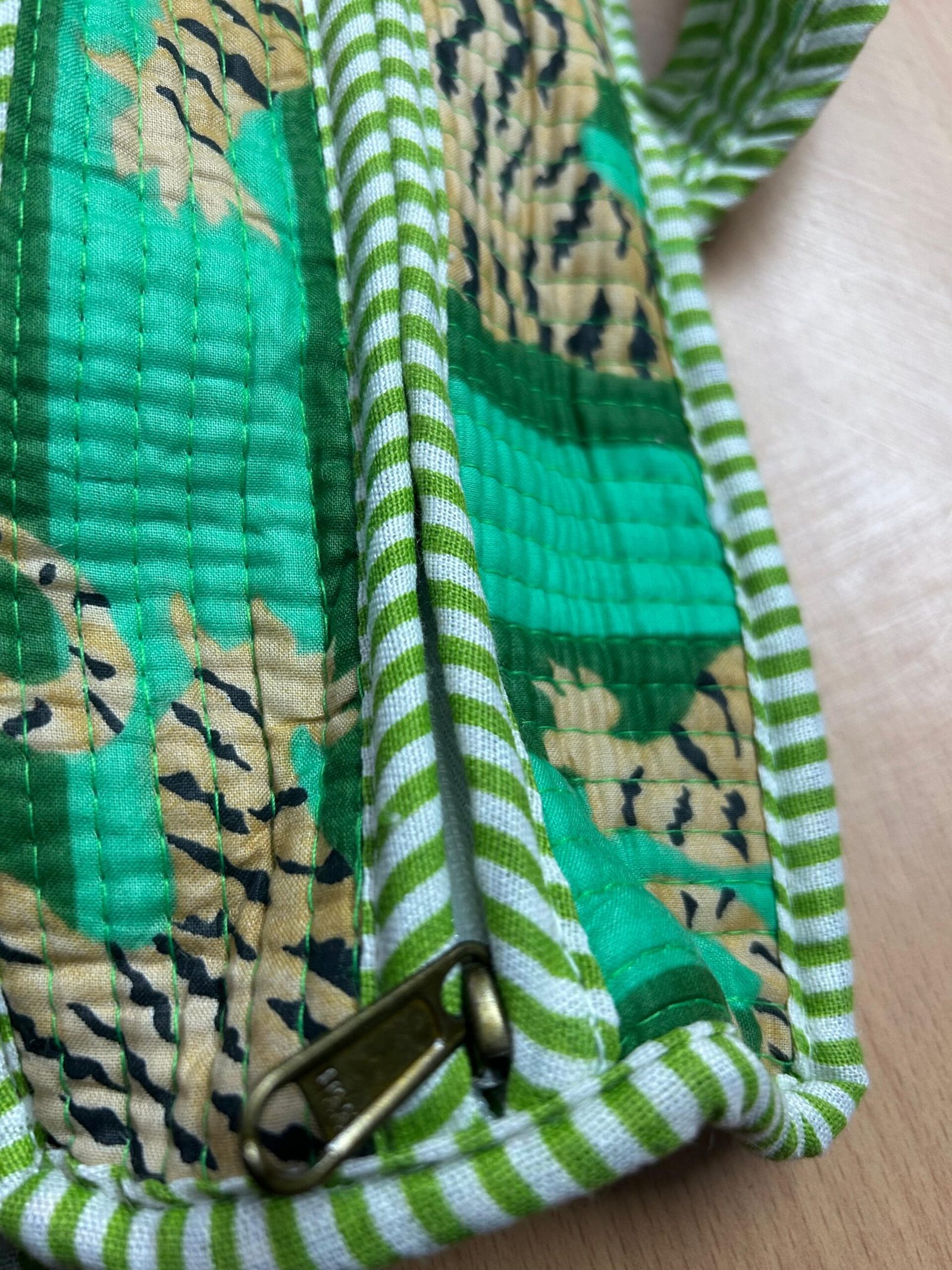 Jaipur Emerald Tiger – Large Handcrafted Tote Combo - Image 5